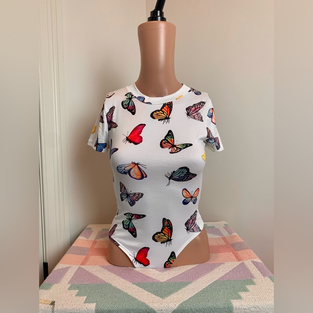 Fashion Nova butterfly bodysuit
